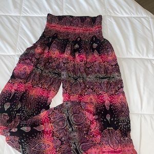 Bohemian island stretchy balloon pants fits XS/S/M
